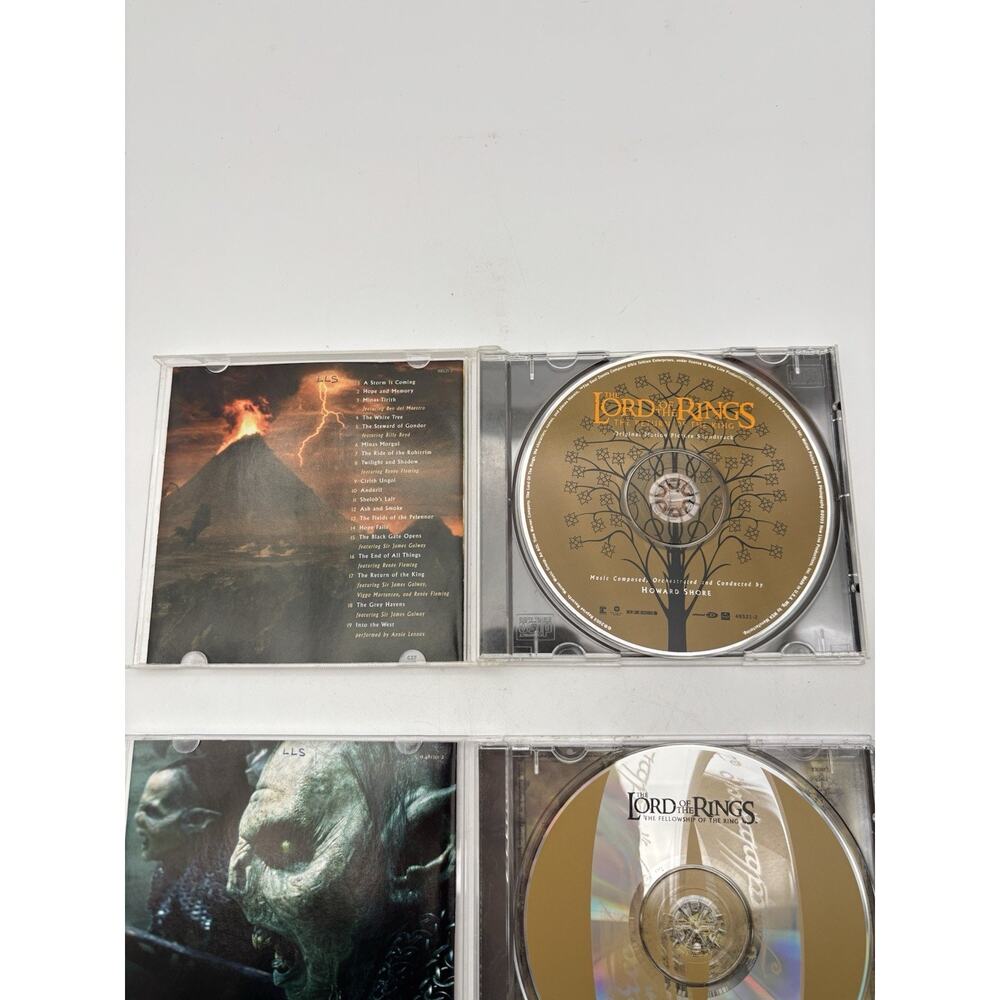 Lot (2) Lord of the Rings: The Two Towers & Fellowship Of The Ring Soundtrack CD - Picture 7 of 14